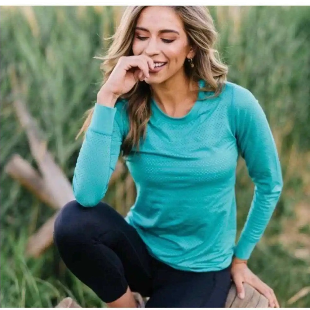 Zyia Active - Teal Chill Long T-RC - size XL